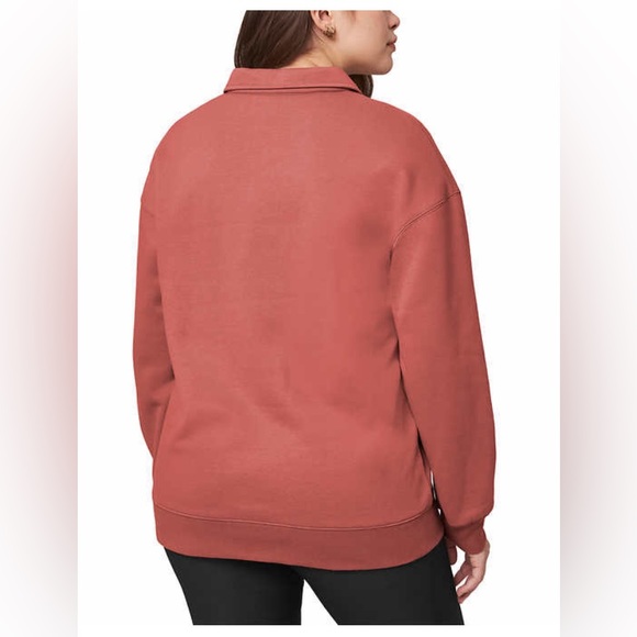 Mondetta Ladies' Collared Fleece Pullover Top - Picture 2 of 8